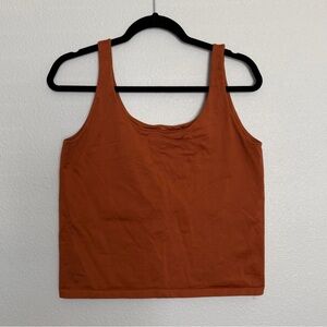 Avec Les Filles Anthropologie Women’s Tank Top Size L/XL Brown Rust Built In Bra